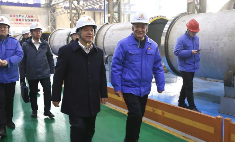 中化学装备科技集团党委副书记、总经理胡涛一行到访潞安化机(图1)